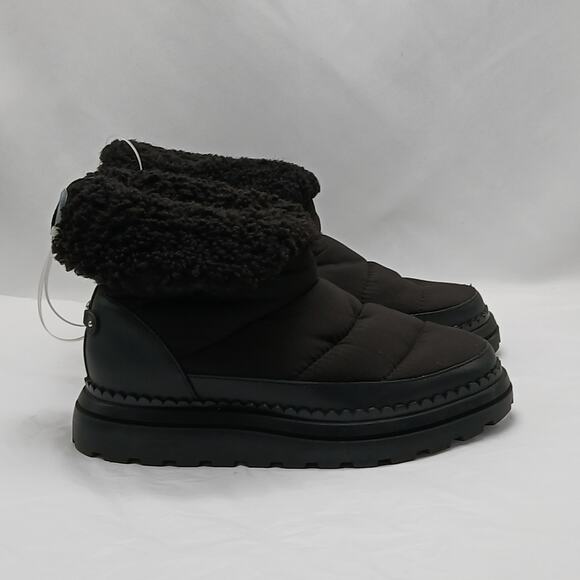 Sam Edelman Ozie Quilted Booties Women's 6.5M Black Boots Shoes Grunge Cozycore - Picture 1 of 10